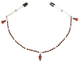 Spartacus Single Strand Deluxe Beaded Clamp Red